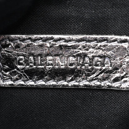 Balenciaga Metallic Agneau Arena Le Cagole Shoulder Bag XS Silver 6 of 13