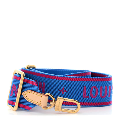 Louis Vuitton Nylon Bandouliere Shoulder Strap Blue Magenta 1 of 5