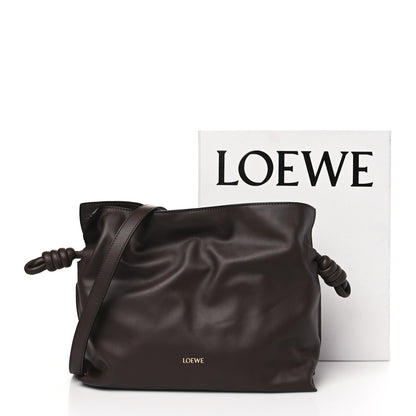 Loewe Nappa Flamenco Knot Clutch Chocolate 11 of 11