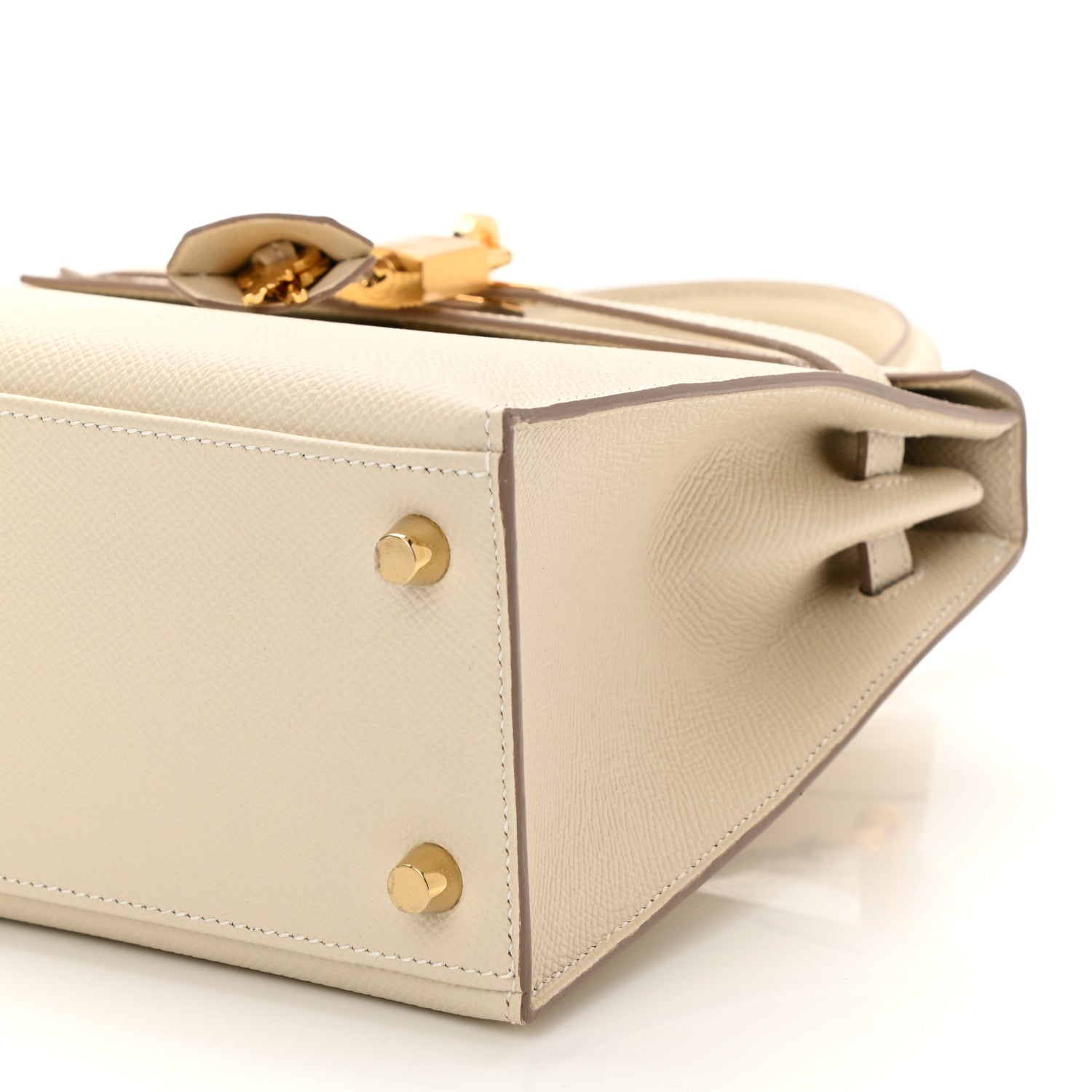 Hermes Epsom Kelly Sellier 25 Craie 10 of 11
