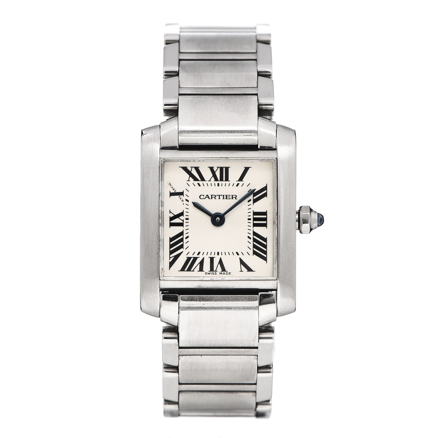 Stainless Steel 20mm Tank Francaise Quartz Watch