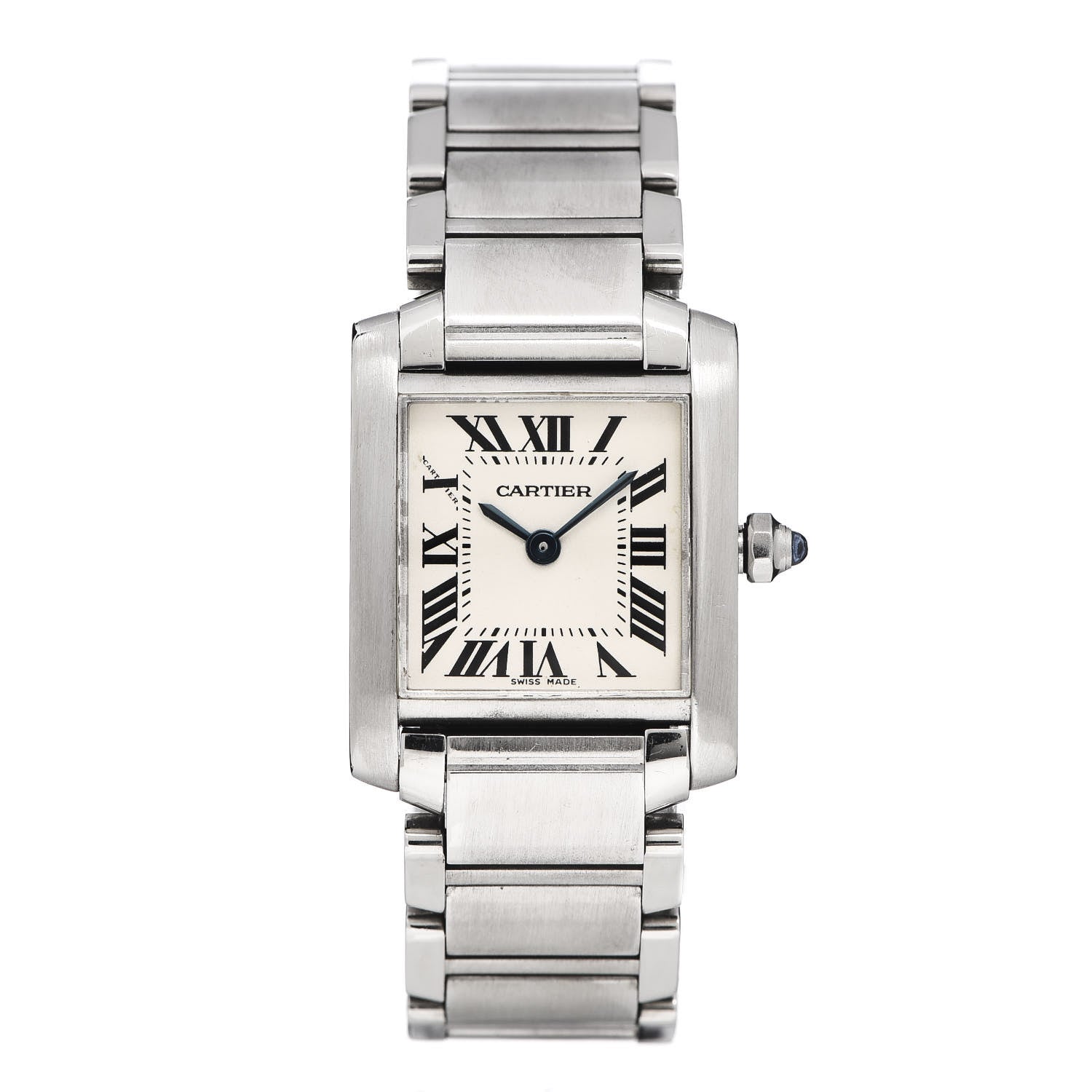 Cartier Stainless Steel 20mm Tank Francaise Quartz Watch 1 of 9
