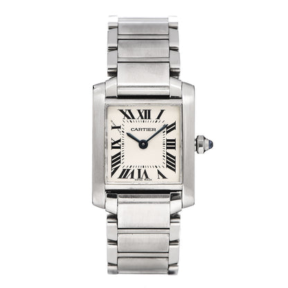 Cartier Stainless Steel 20mm Tank Francaise Quartz Watch 1 of 9