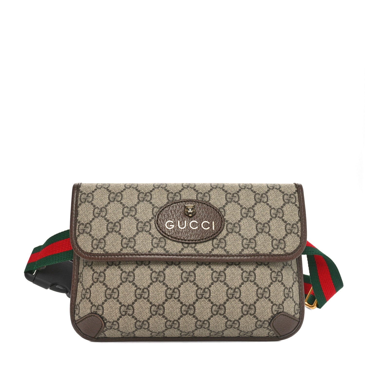 Gucci GG Supreme Monogram Neo Vintage Web Belt Bag Brown 1 of 11