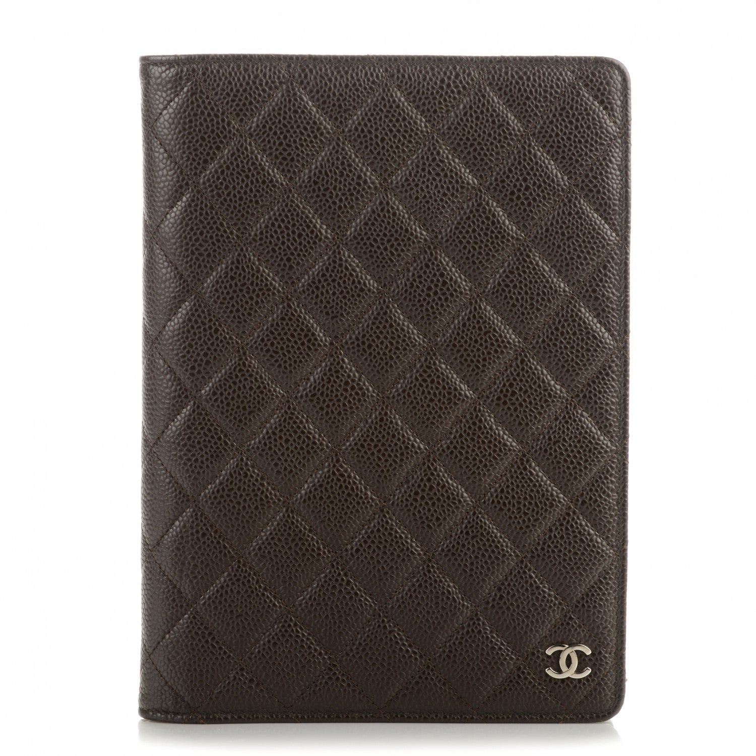 Chanel Caviar Quilted Notebook Agenda Cover Brown 1 of 7