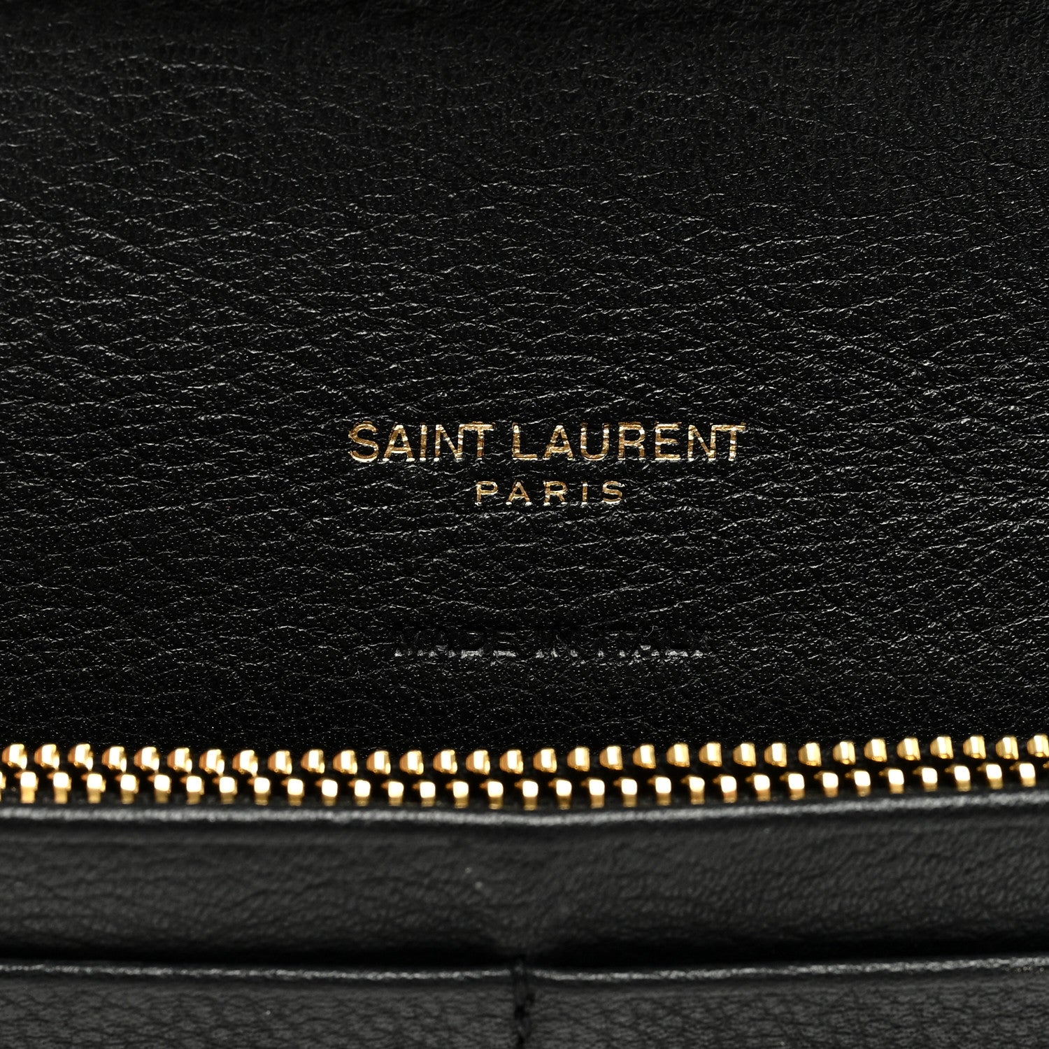 Saint Laurent Calfskin Tiny Monogram Cassandre Wallet Black 6 of 6
