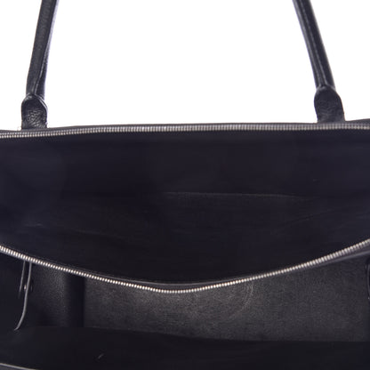 Celine Drummed Calfskin Suede Double Zip Trapeze Black 18 of 23