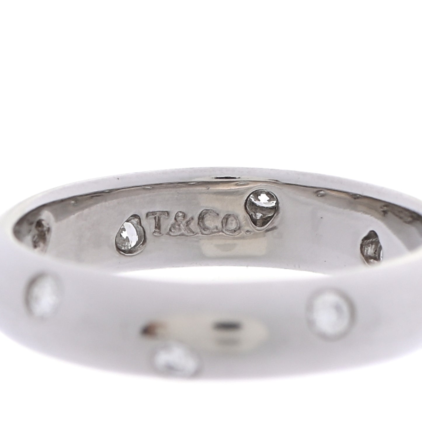 Platinum Diamond 4mm Etoile Band Ring 53 6.5