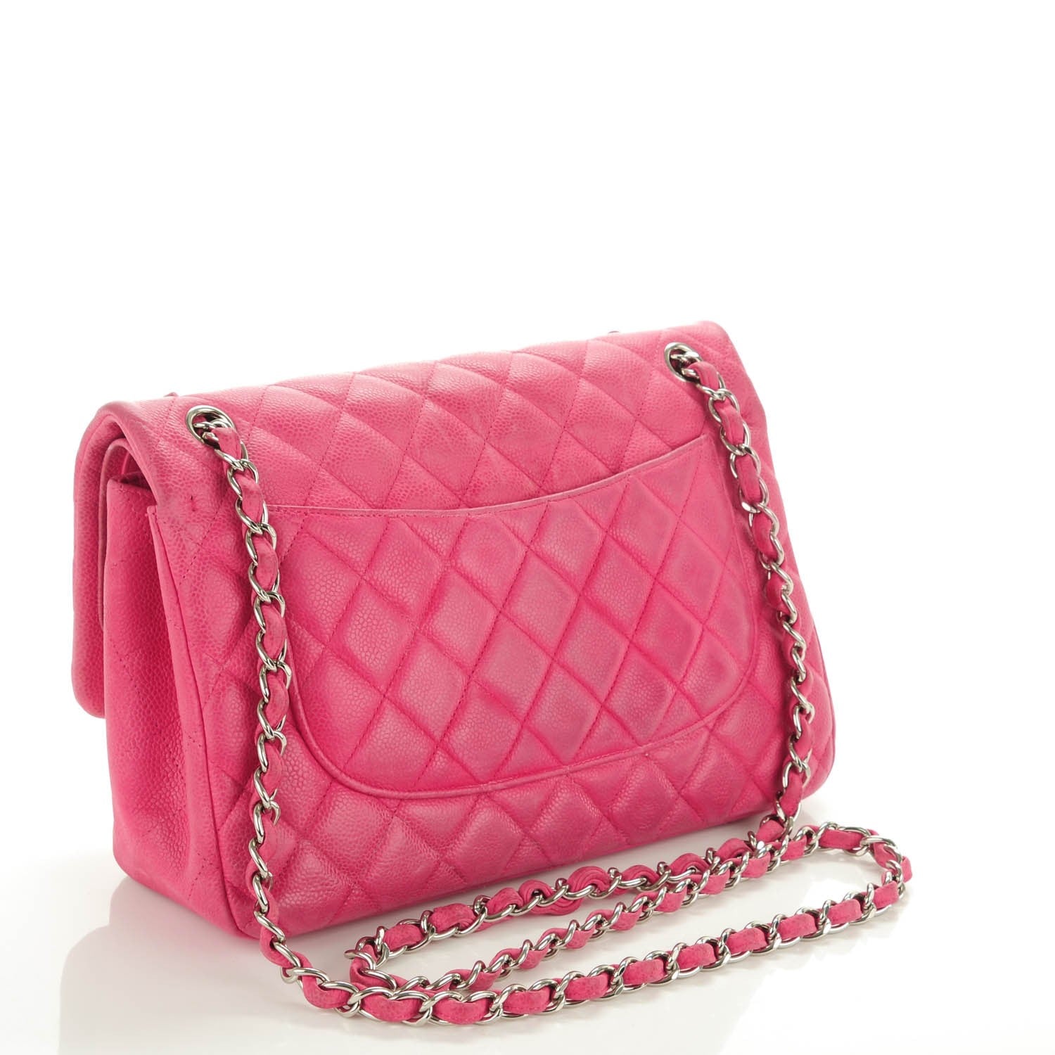 Chanel Iridescent Caviar Quilted Jumbo Double Flap Pink 3 of 21