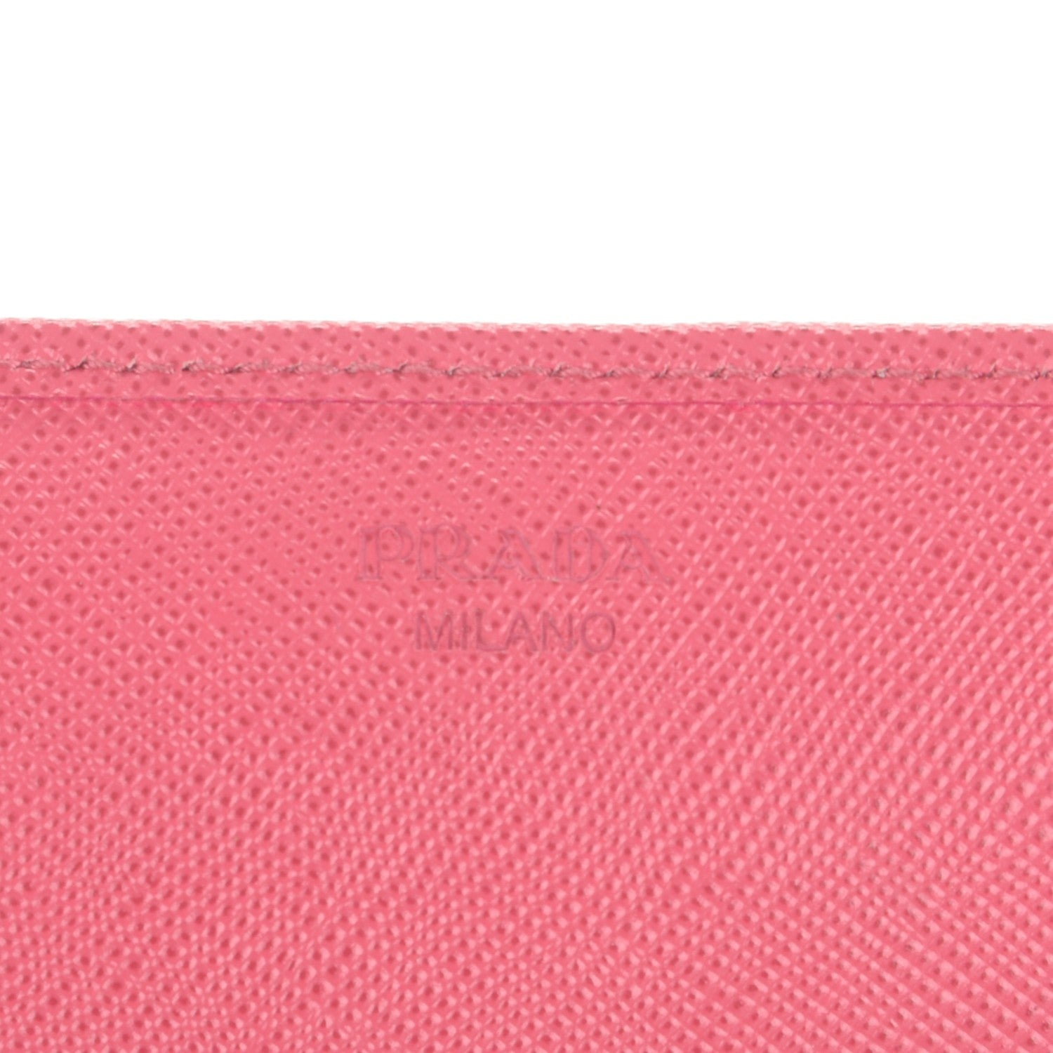 Prada Saffiano Metal Oro Chain Wallet Peonia 6 of 7