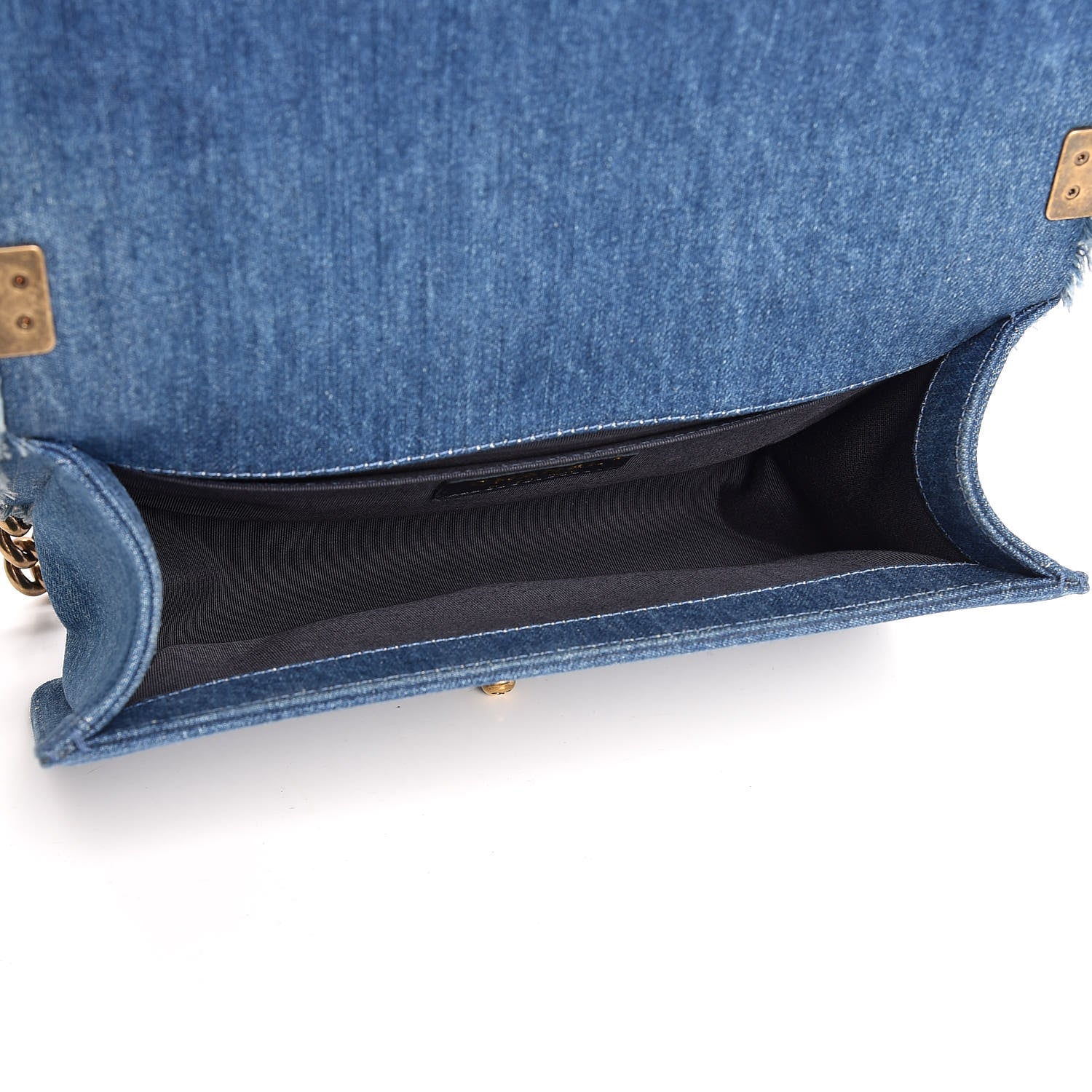 Chanel Denim Patchwork Medium Boy Flap Blue 5 of 7