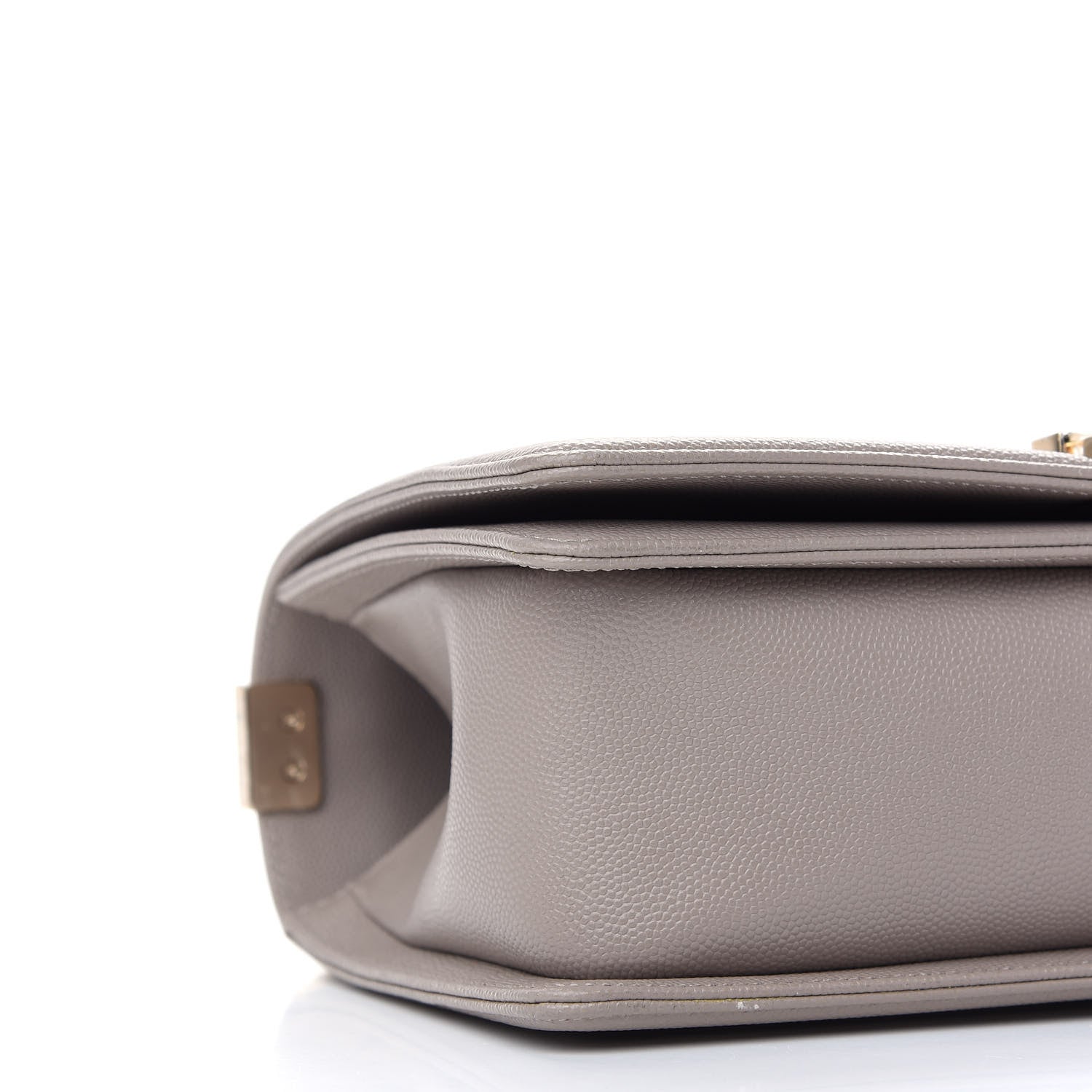 Chanel Caviar Quilted Medium Boy Flap Dark Beige 7 of 8