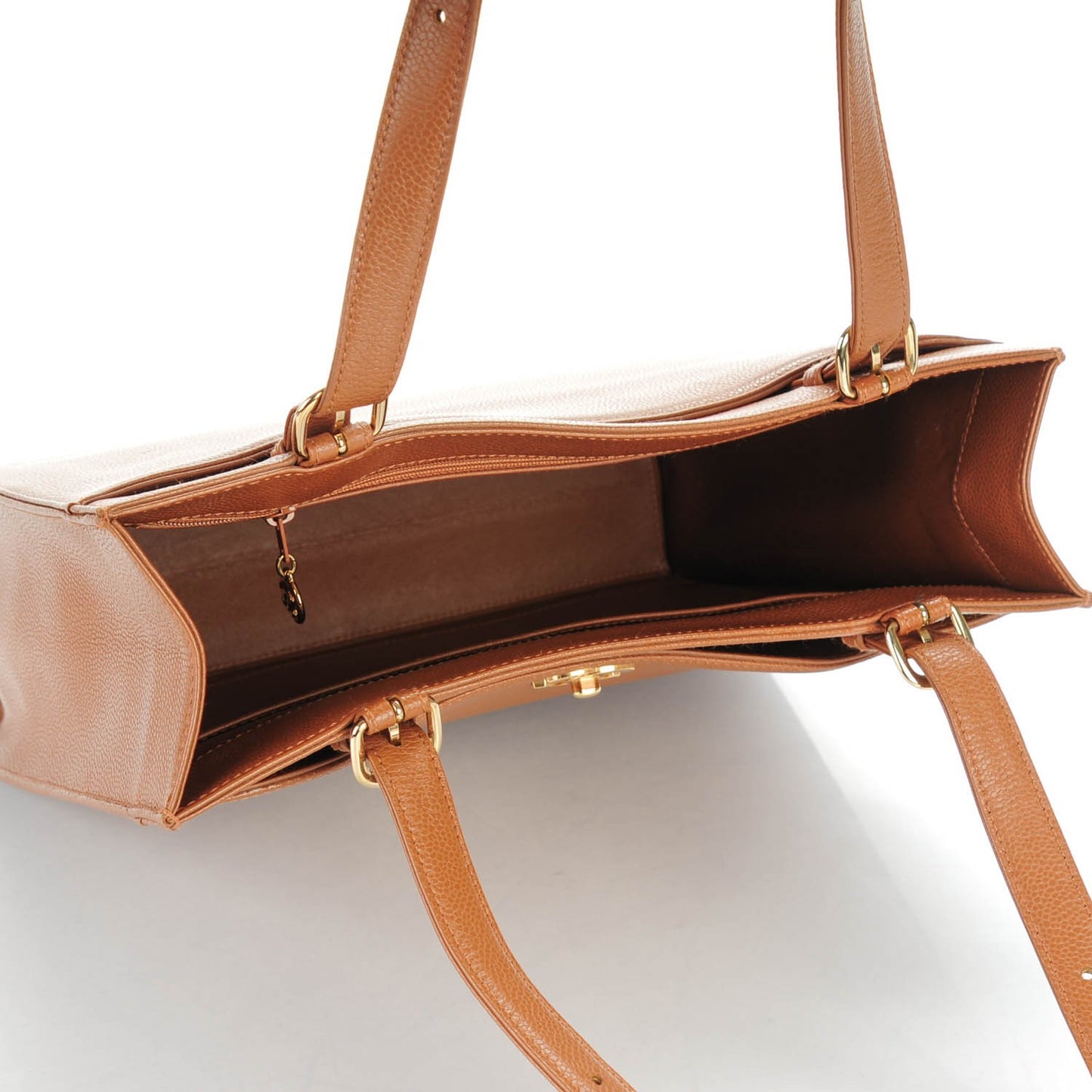 Caviar Shoulder Bag Light Brown