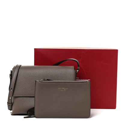 Salvatore Ferragamo Calfskin Small The Studio Crossbody Bag Caraway Seed 17 of 17
