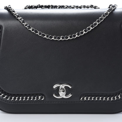 Chanel Calfskin Medium Braided Chic Flap Black 8 of 15