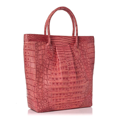Nancy Gonzalez Crocodile Satchel Light Coral 3 of 12