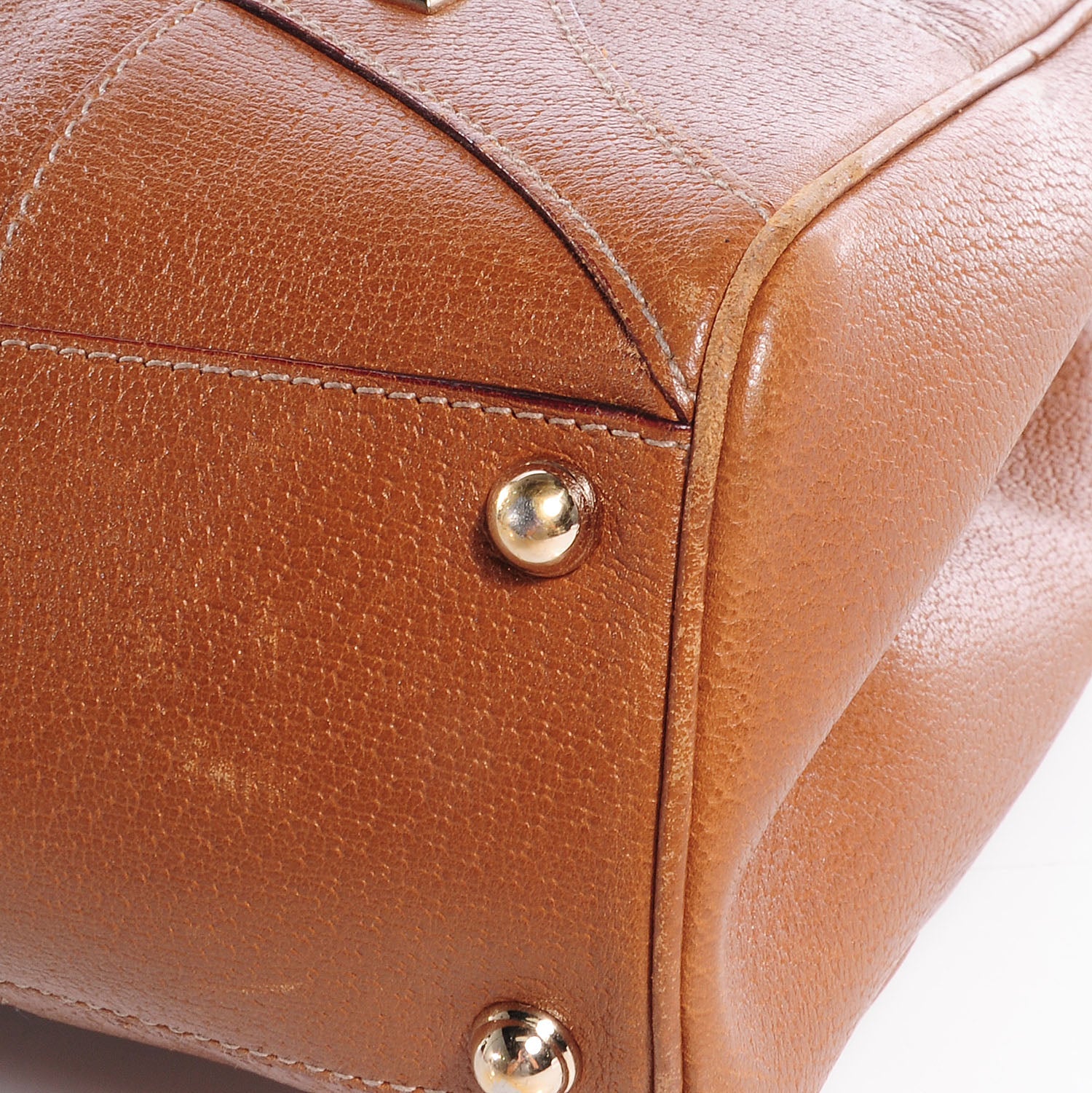 Gucci Leather Monogram Medium Bardot Brown 5 of 8