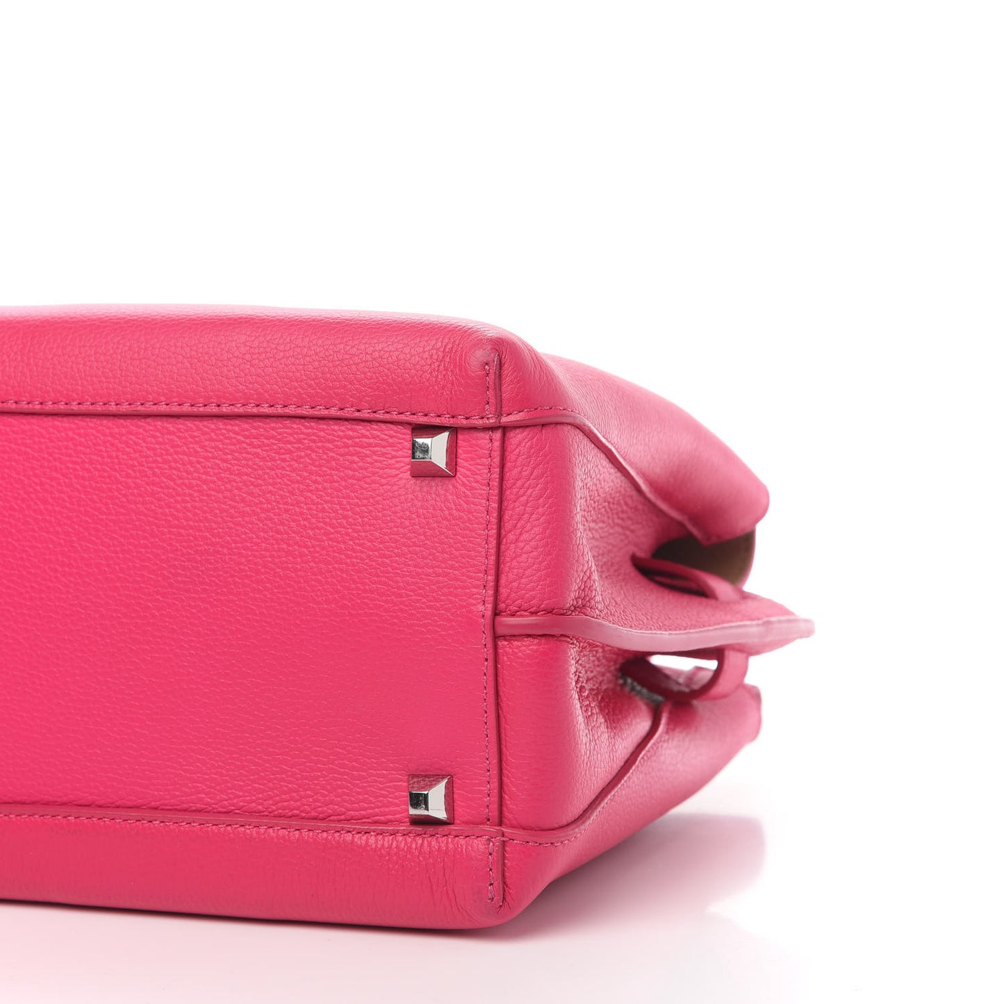 Grained Calfskin Medium Milla Tote Beetroot Pink