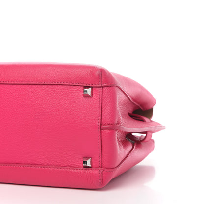 MCM Grained Calfskin Medium Milla Tote Beetroot Pink 10 of 12