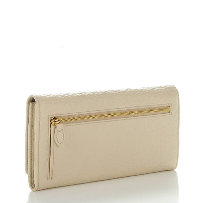 Mulberry Soft Large Grain Calfskin Eliza Continental Wallet Pear Sorbet 3 of 7