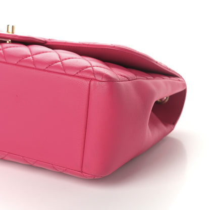 Chanel Lambskin Quilted Jumbo Mademoiselle Chic Flap Fuchsia 10 of 10