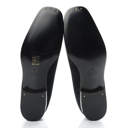 Gucci Suede Dragon Embroidered Mens Loafers 7.5 Black 5 of 8