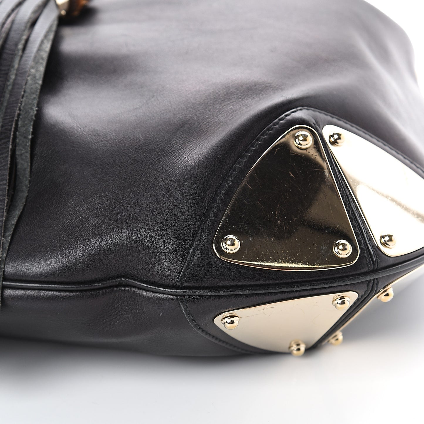 Calfskin Large Indy Top Handle Hobo Black