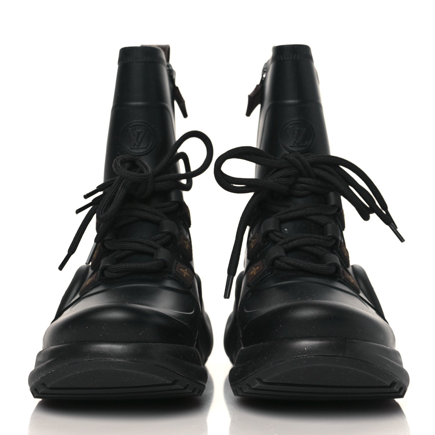 Louis Vuitton Mat Rubber Monogram LV Archlight Sneaker Boots 38 Black 2 of 9