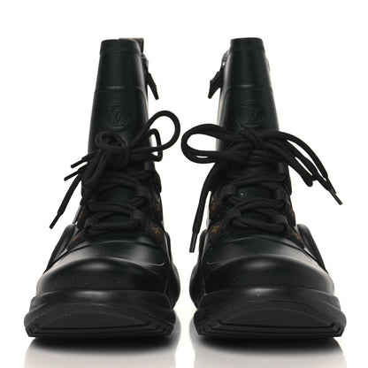 Louis Vuitton Mat Rubber Monogram LV Archlight Sneaker Boots 38 Black 2 of 9