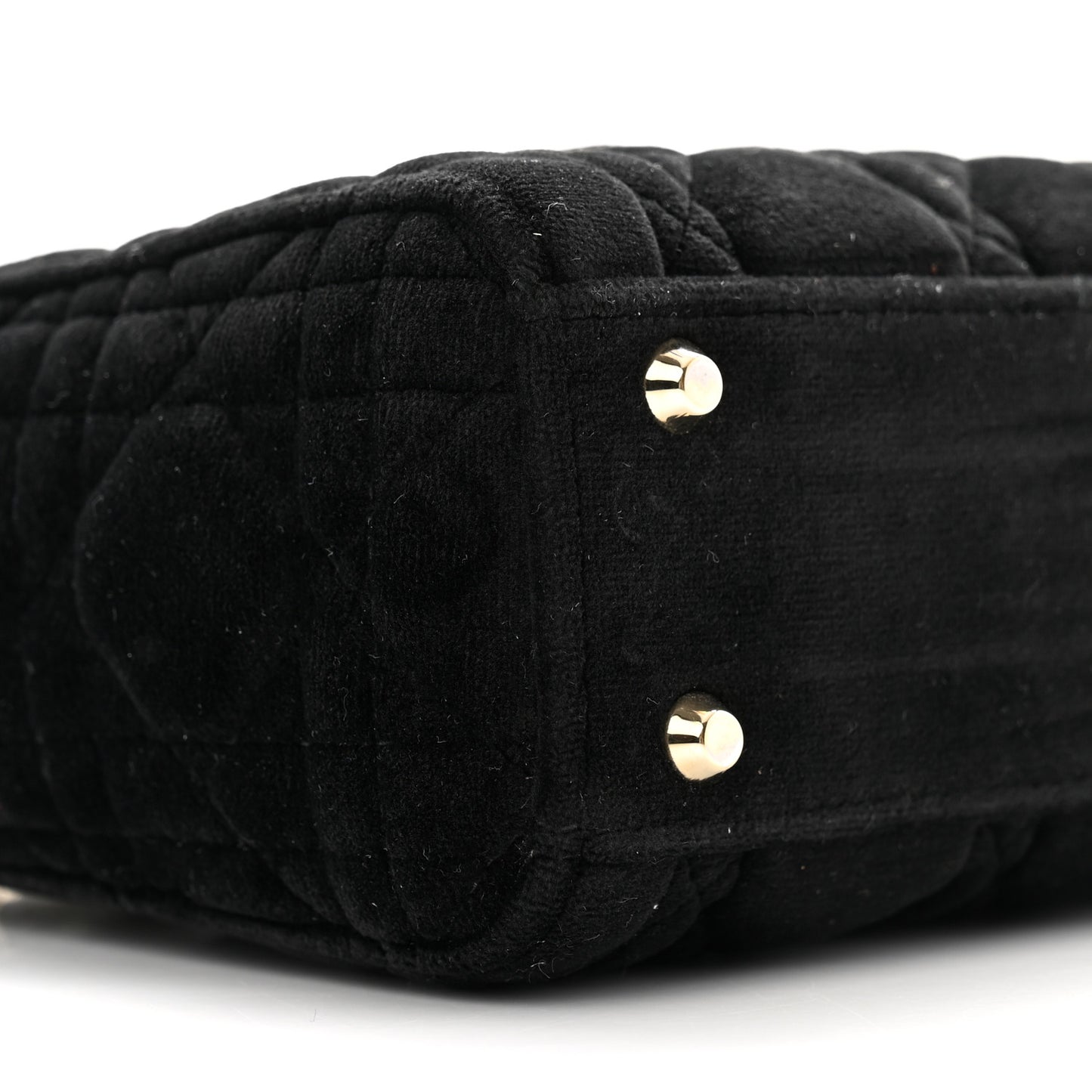 Velvet Mini Lady Dior Black