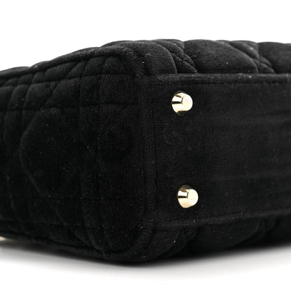 Christian Dior Velvet Mini Lady Dior Black 9 of 12