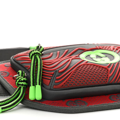 Gucci Jersey GG Monogram All Over Sporty Belt Bag Red Multicolor 9 of 10