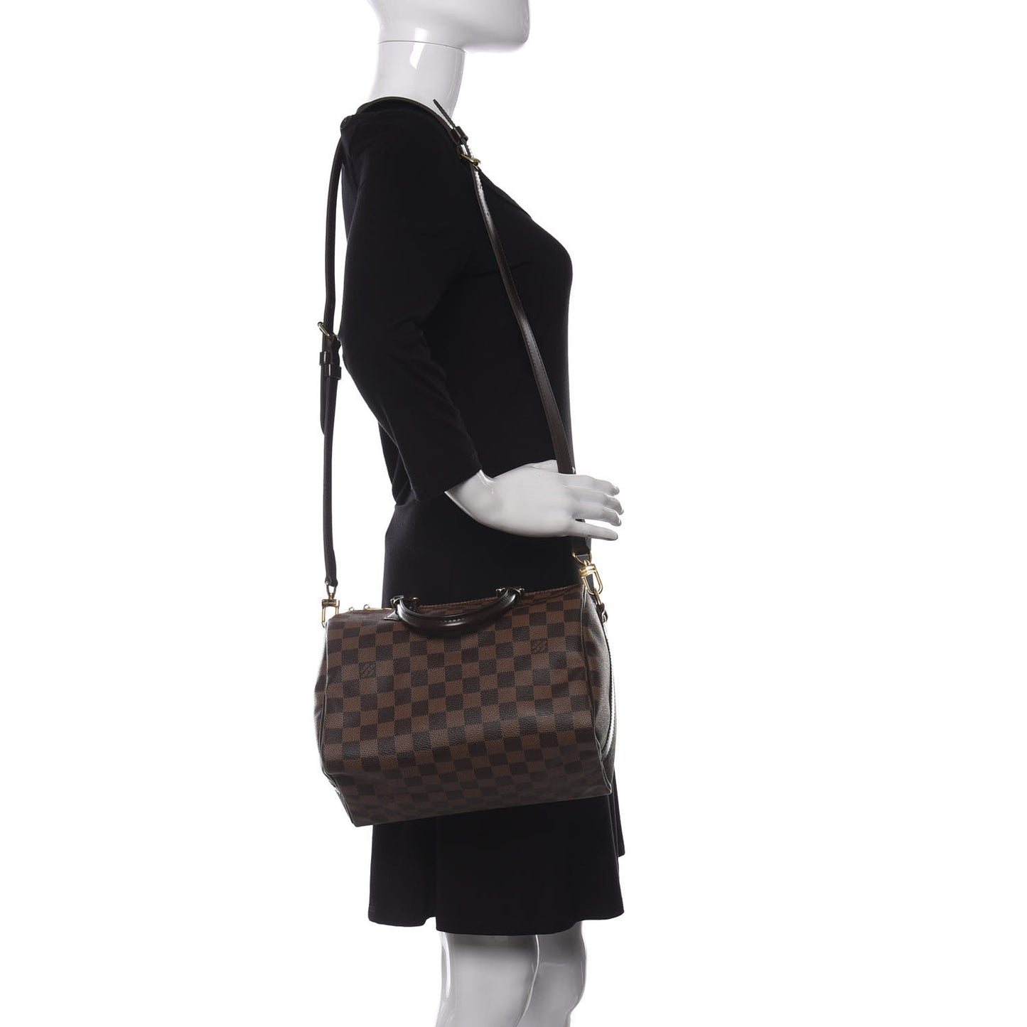 Damier Ebene Speedy Bandouliere 25