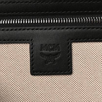 MCM Visetos Medium Delmy Shopper Tote Black 6 of 15
