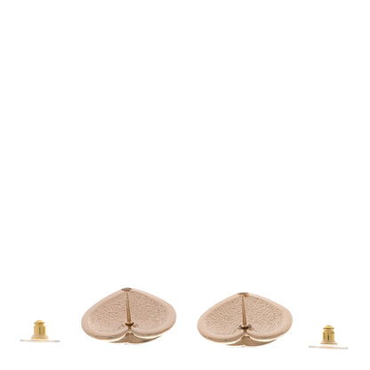 Chanel Metal CC Heart Turnlock Earrings Gold 3 of 5