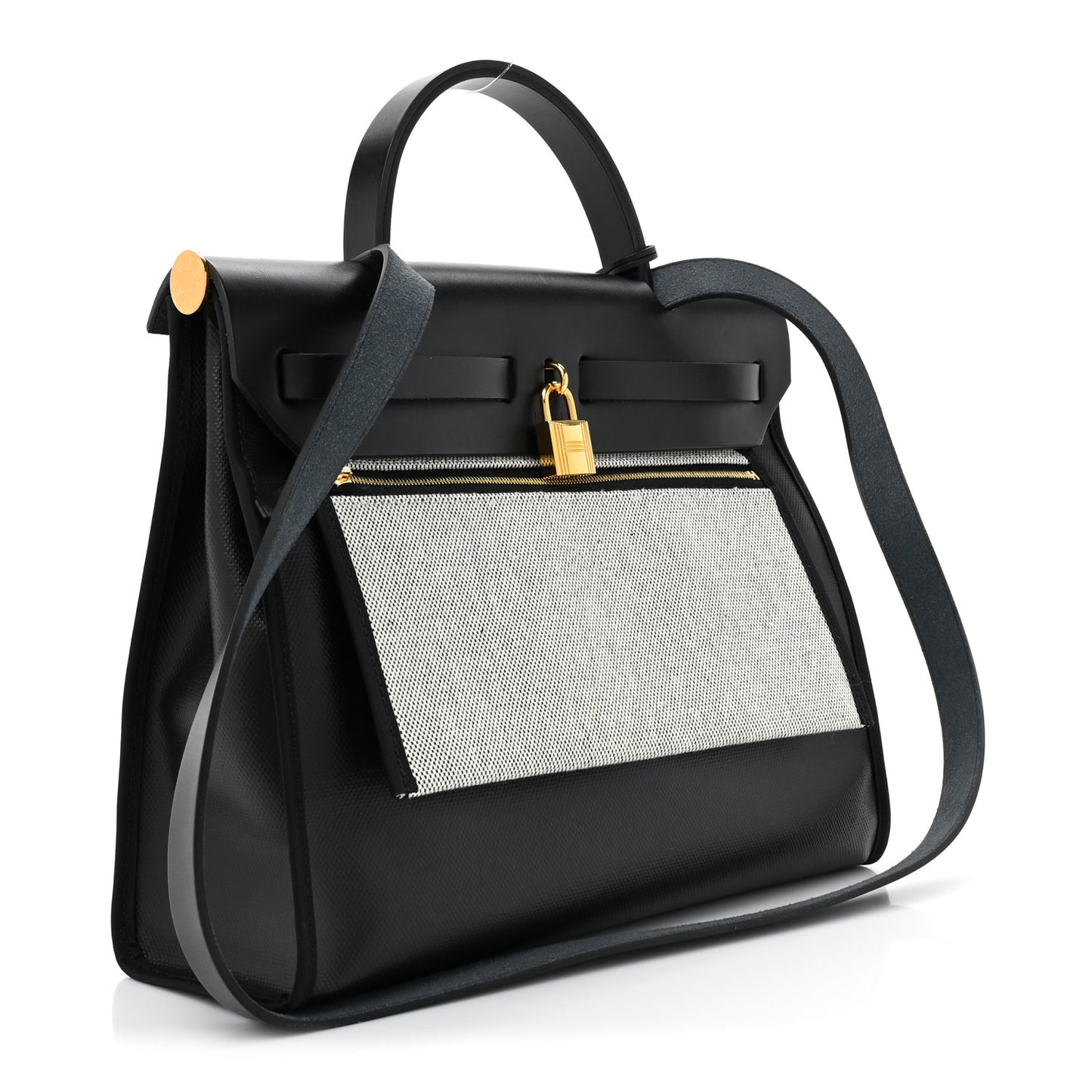 Toile H Berline Vache Hunter Herbag Zip PM 31 Black Ecru