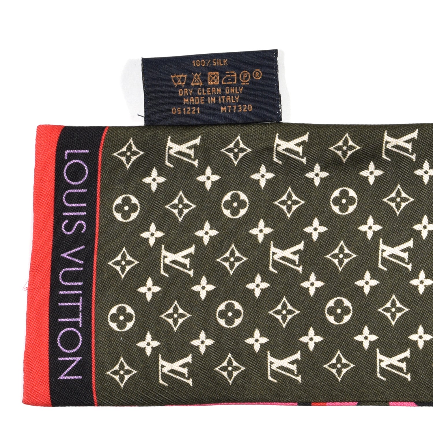 Louis Vuitton Silk Monogram Planet LV Bandeau Pink 3 of 4