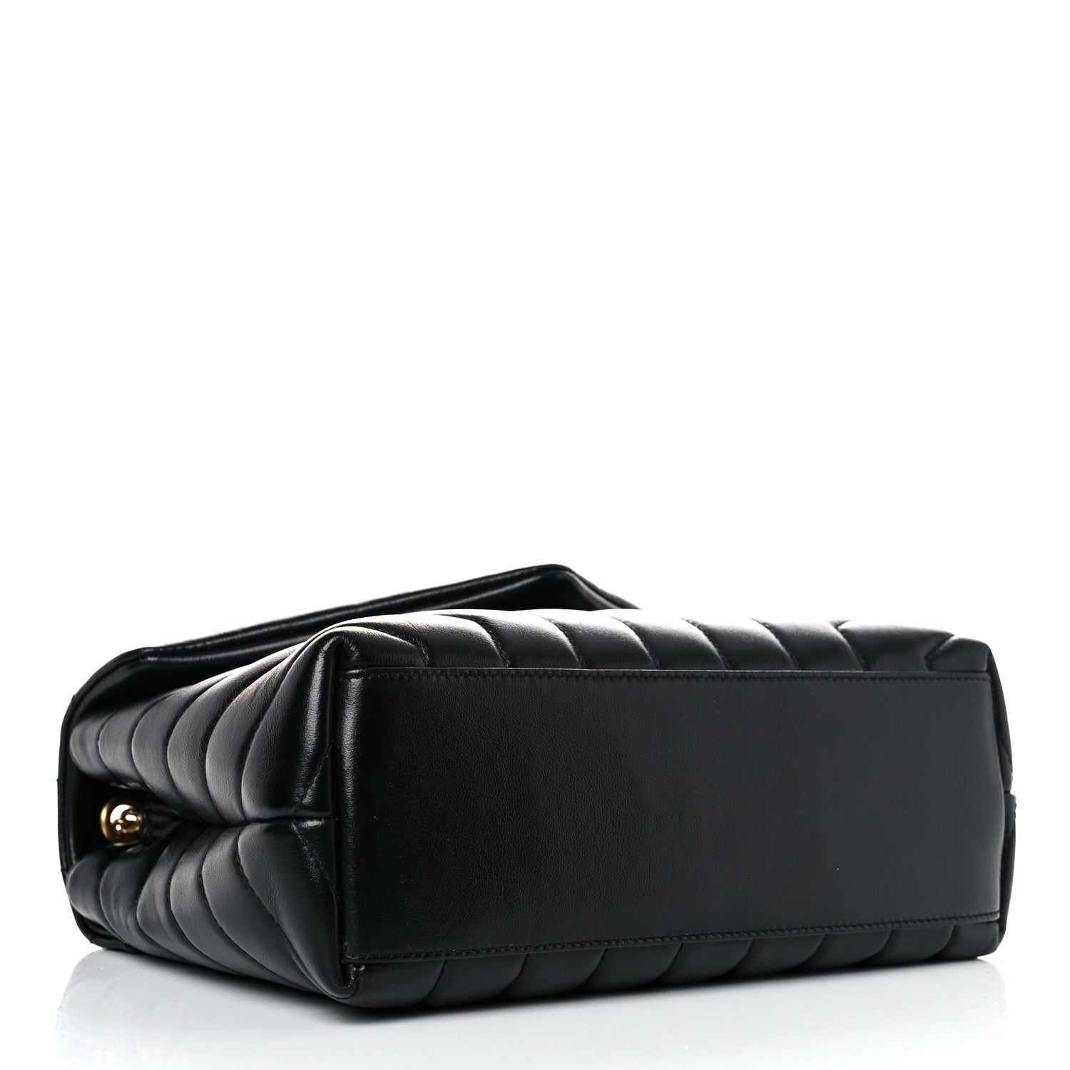 Saint Laurent Calfskin Y Quilted Monogram Small Loulou Chain Satchel Black 4 of 14