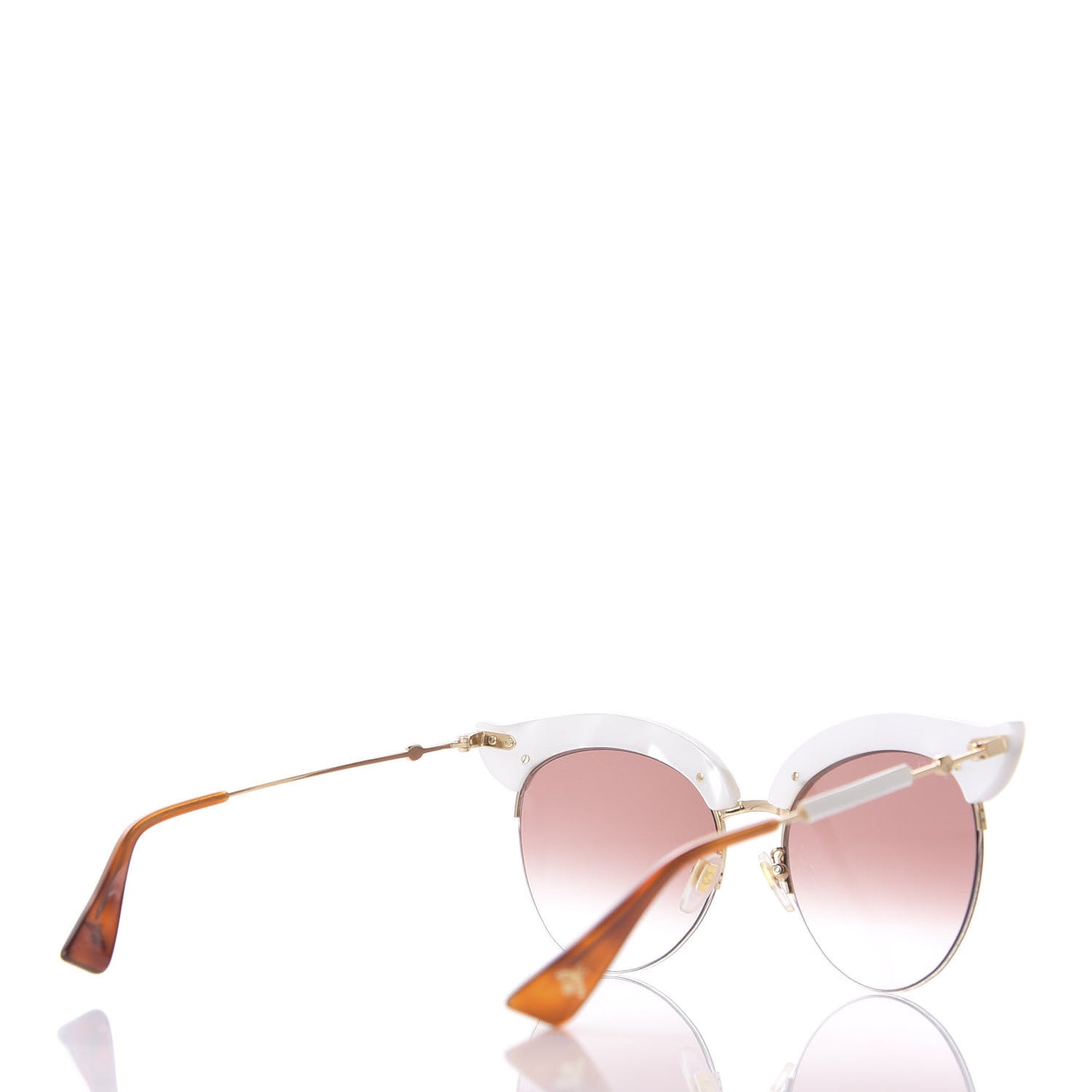 Pearl Cat Eye Sunglasses GG0212S White