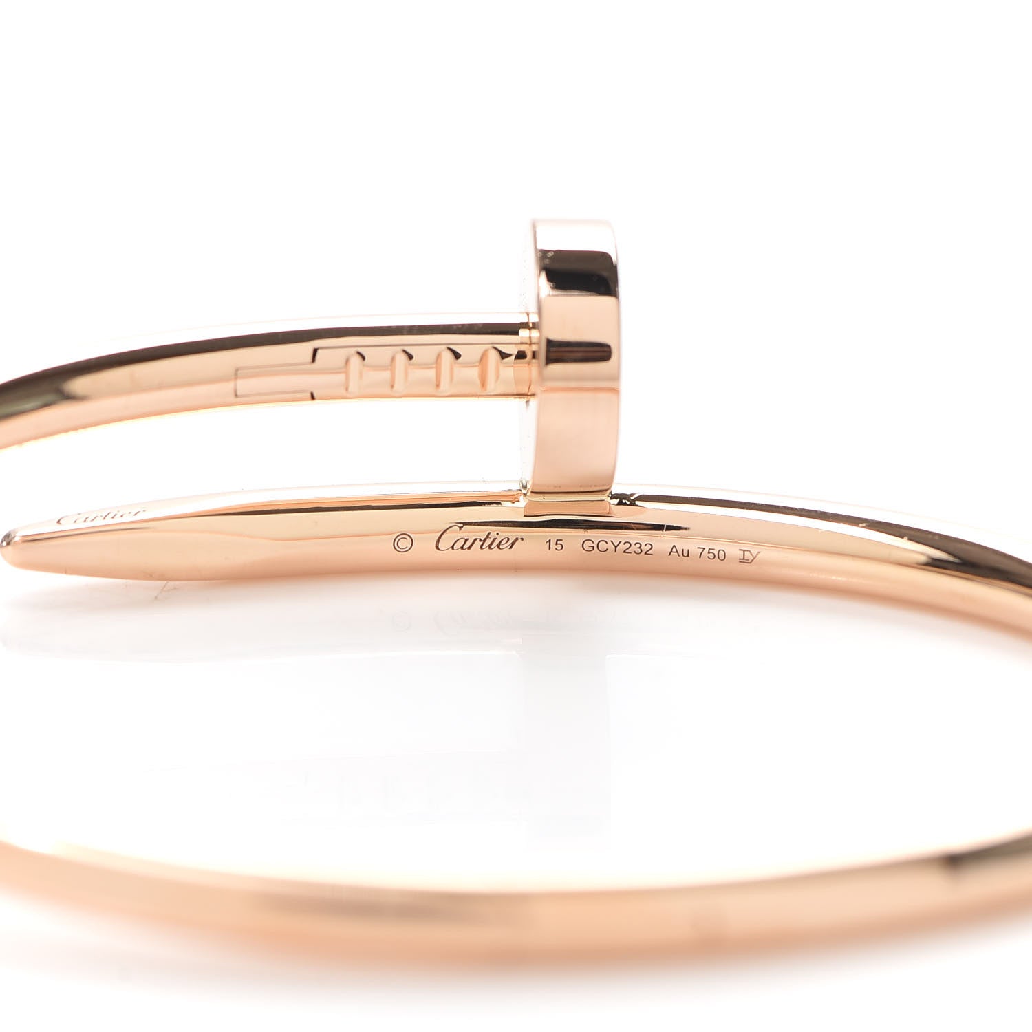 Cartier 18K Pink Gold Juste Un Clou Bracelet 15 4 of 6
