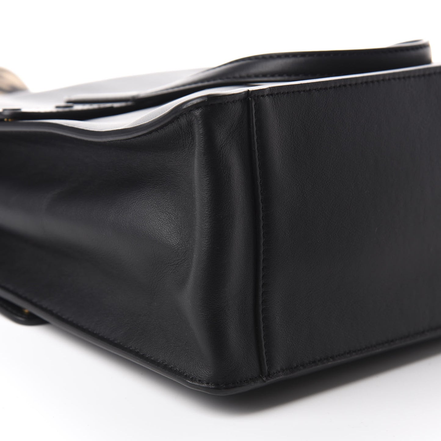 Vitello Grace Matte Large Flip Tote Black