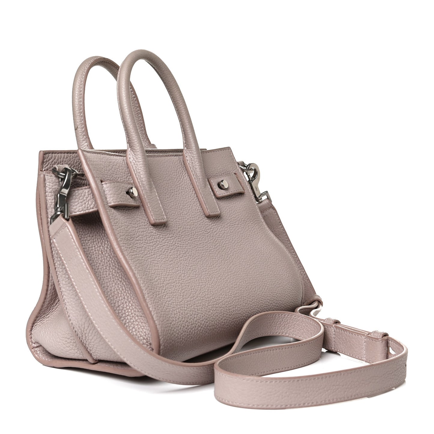 Grained Calfskin Nano Sac De Jour Souple Nude