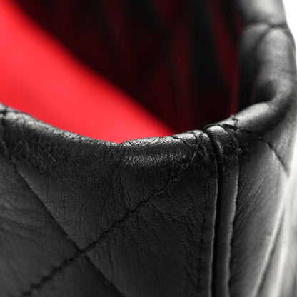 Chanel Calfskin Quilted Large Cambon Tote Black White 12 of 13