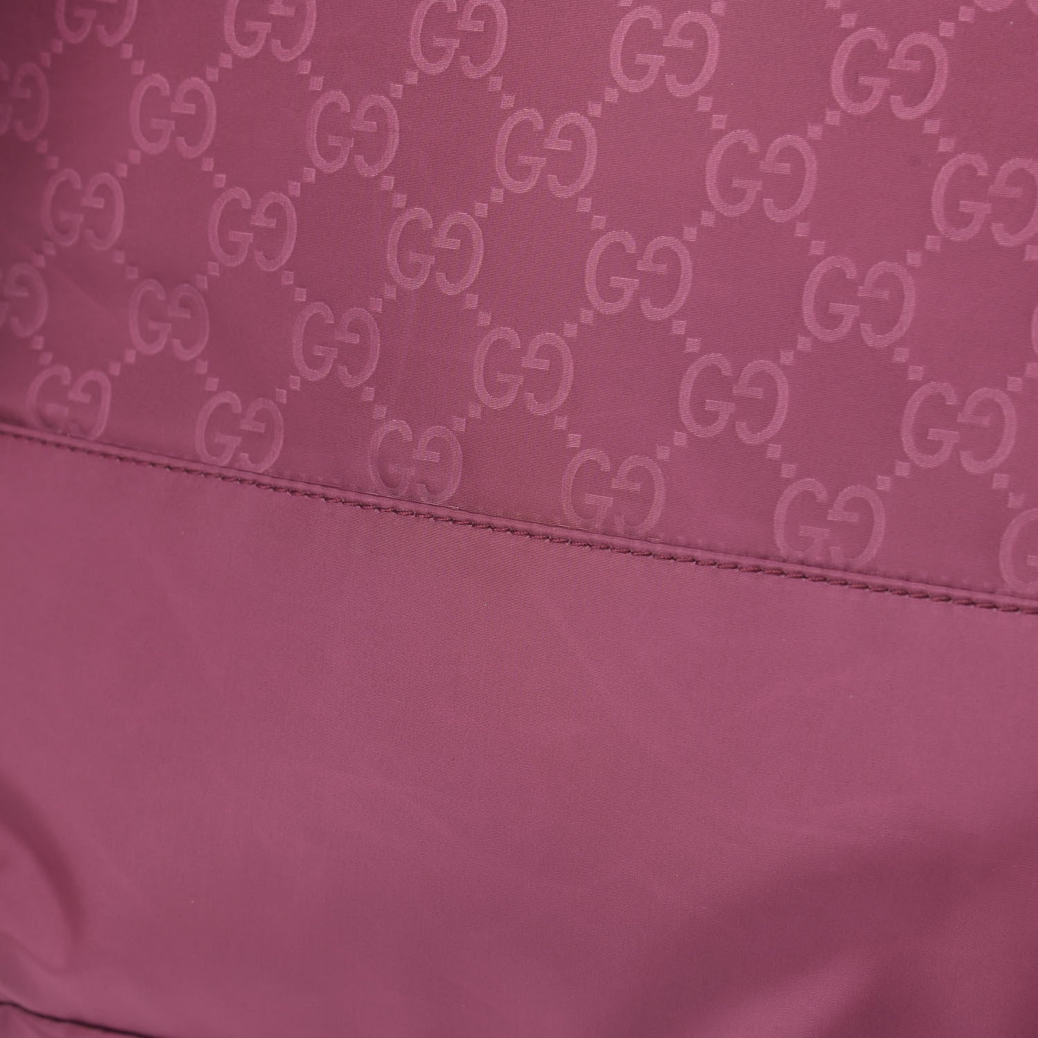 Gucci Nylon Monogram Dollar Calfskin Medium Light Double Buckle Backpack Peonia Flower 12 of 12