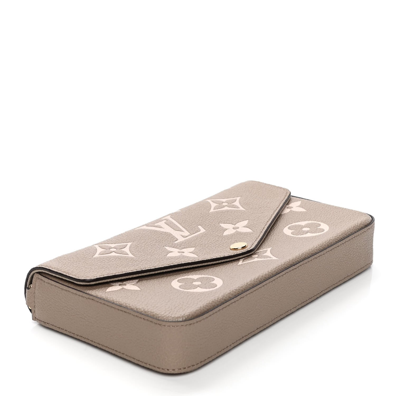 Louis Vuitton Empreinte Monogram Giant Felicie Pochette Tourterelle Creme 3 of 5