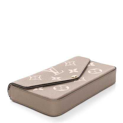 Louis Vuitton Empreinte Monogram Giant Felicie Pochette Tourterelle Creme 3 of 5