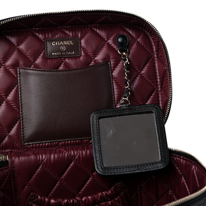 Chanel Lambskin Quilted Large Vanity Pouch Black 9 of 13
