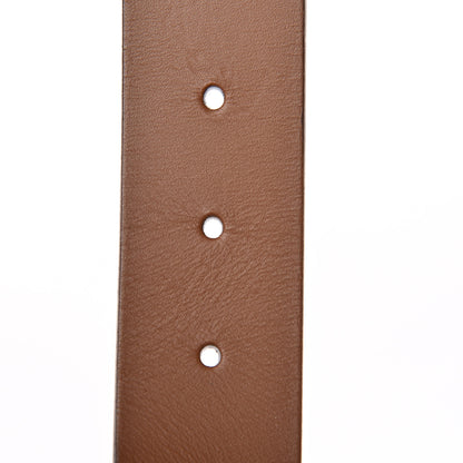 Gucci Selleria Calfskin Nickel Interlocking G 37mm Belt 85 34 Cuir 5 of 7