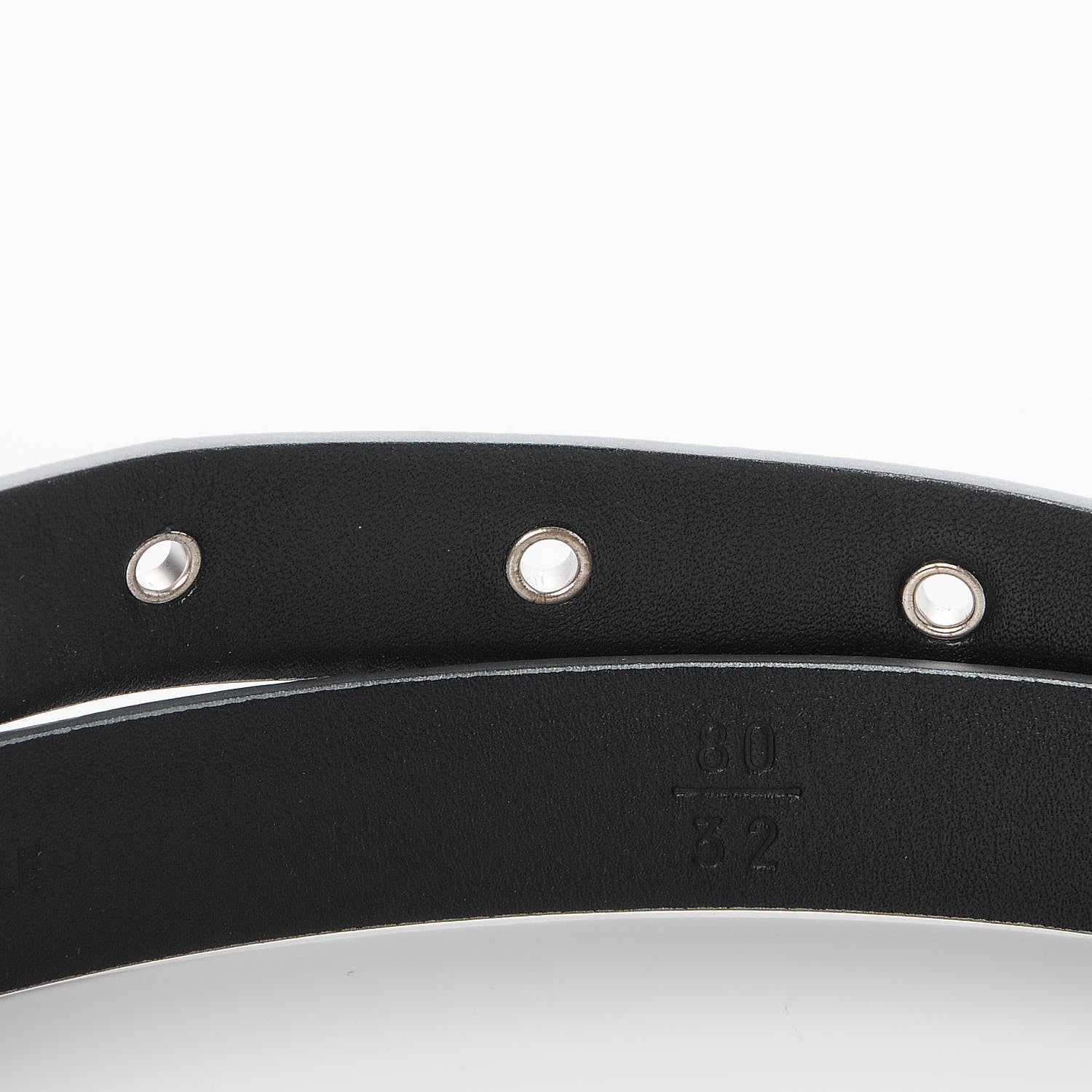Chanel Glitter Calfskin CC Logo Skinny Belt 80 32 Silver 4 of 8