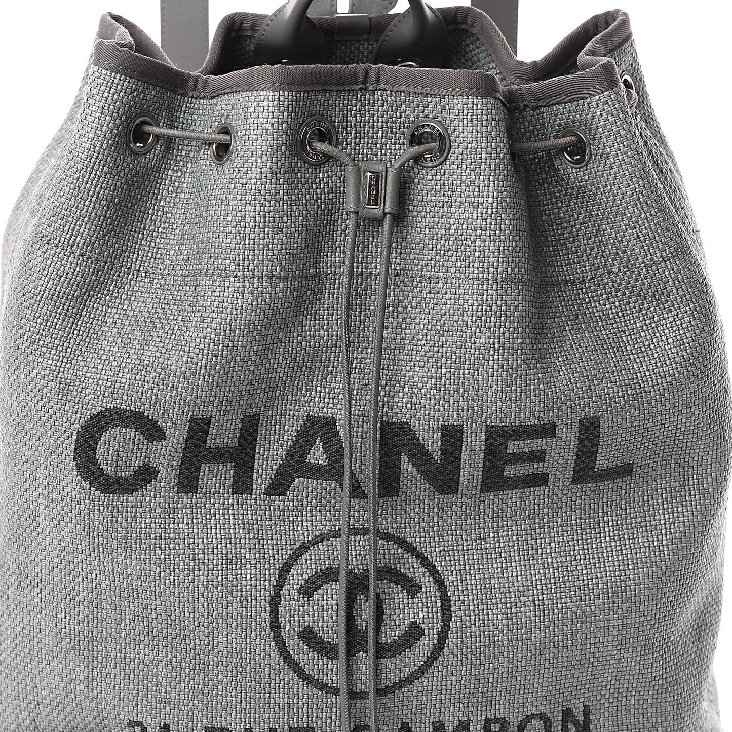Canvas Large Deauville Backpack Grey